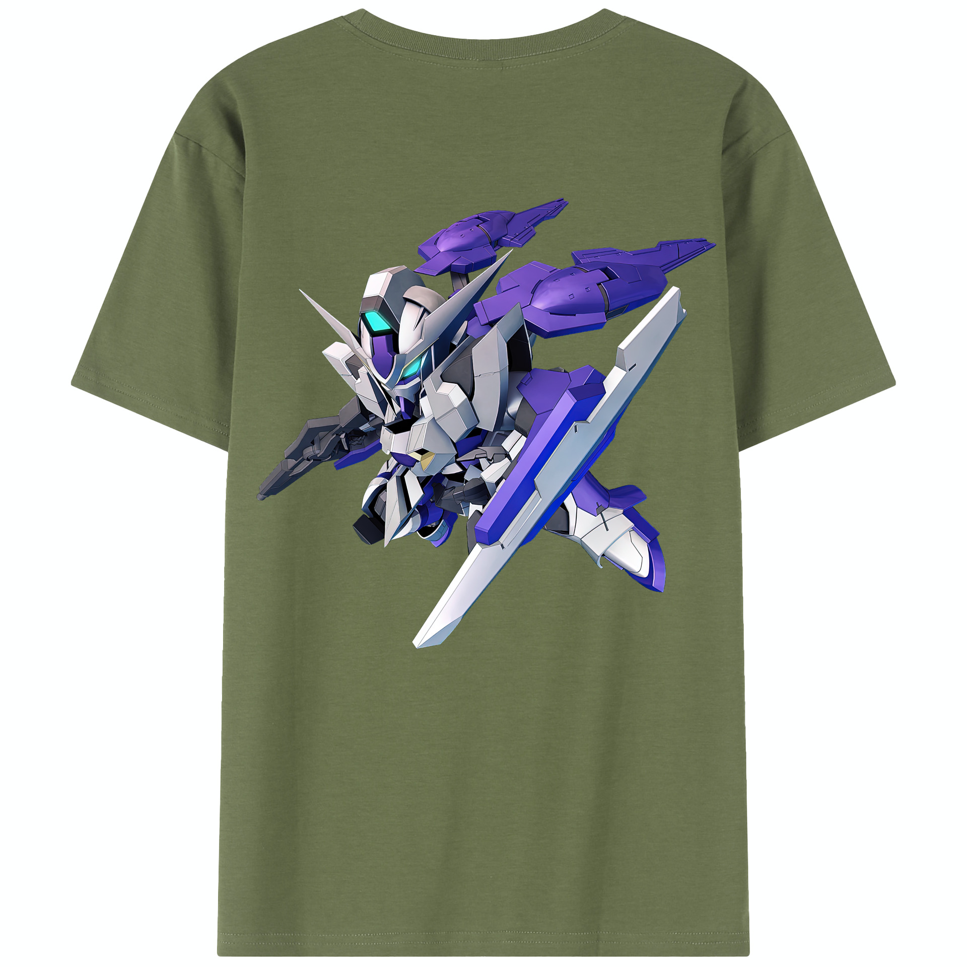 （画像用） 機動戦士ガンダム Mobile Suit Gundam 綿100％半袖Tシャツ（背面プリント）